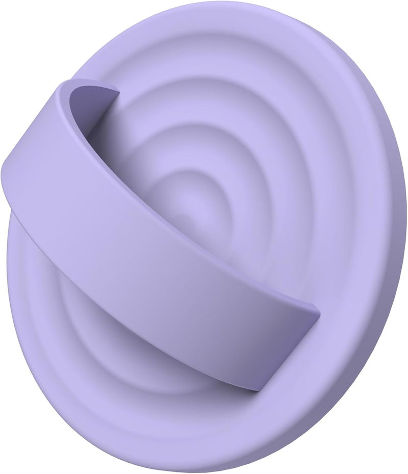 COFFKER Magnetic Phone Grip Ring Holder, Liquid Silicone Magnet Cell Phone Grip Finger Loop, Compatible with Magsafe, Back of Phone for iPhone 17/16/15/14/13/12 Series, Lilac Purple - Image 1